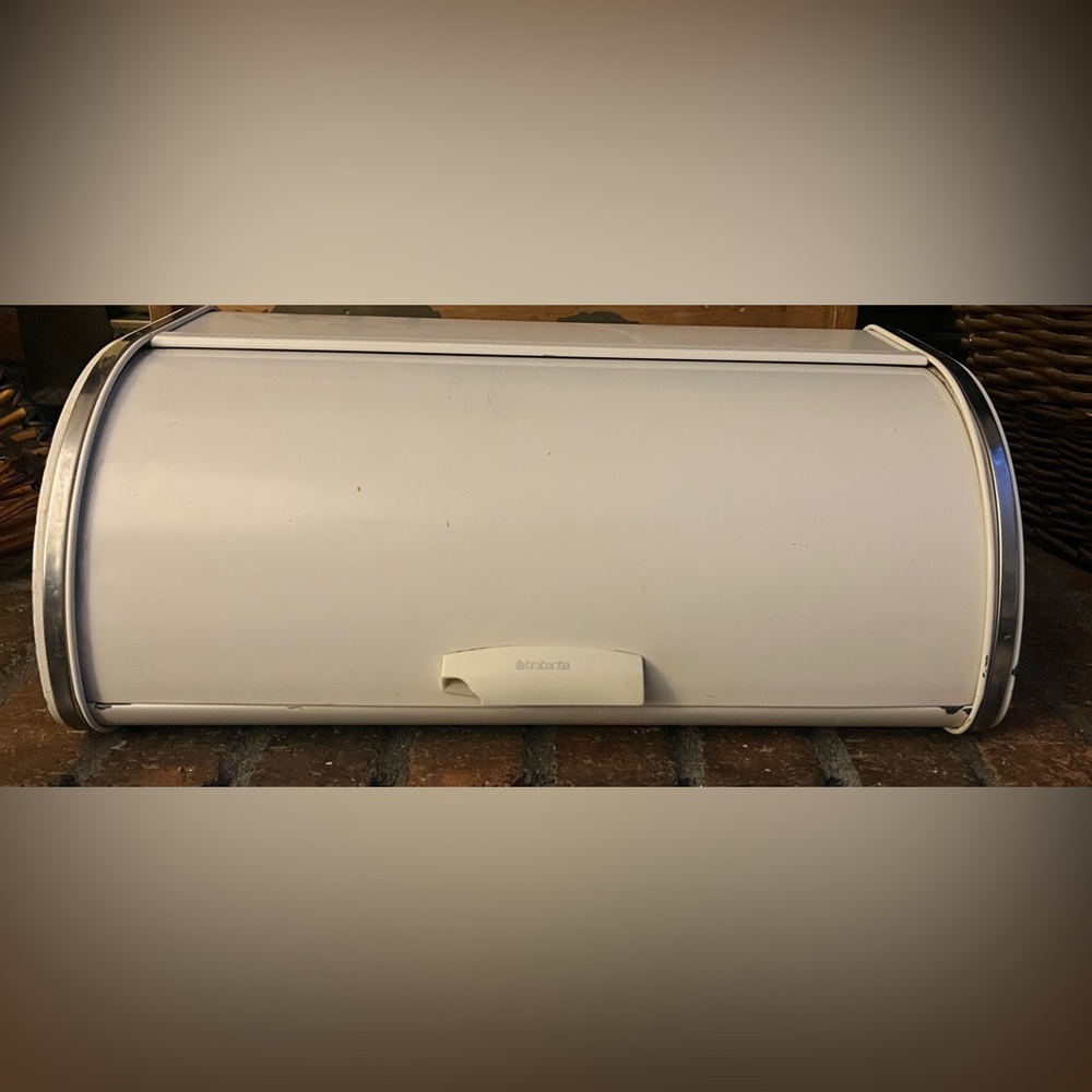 Vintage Metal  Roll Top Bread Box by Brabantia